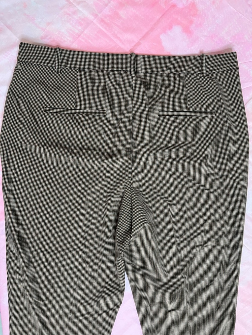 NWT Women's Tapered Ankle Pants - A New Day™ Brown Plaid SIZE 20 - Picture 6 of 8